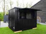 Abnehmbarer Stangenbehälter 3 × 2 Meter schwarzer RAL 9005 – Bild 2