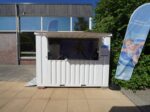 Abnehmbarer Stangenbehälter 3 × 2 Meter Weiß RAL 9016