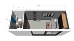 Bewohnbares Containerhaus 20 Fuß Luxusmodul – Bild 7